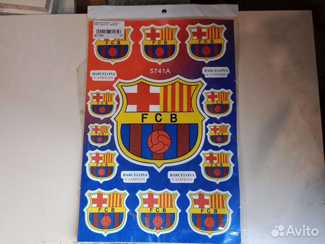 Наклейки фк Барселона 32x23