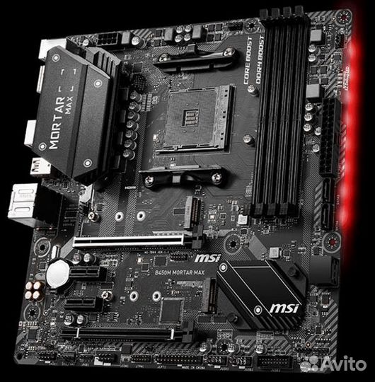 Материнская плата B450M mortar MAX без звука
