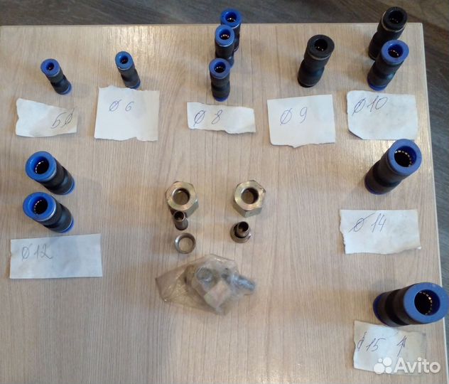 Фитинг соединитель цанга