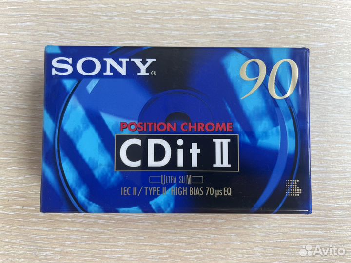 Аудиокассета Sony CDit II 90