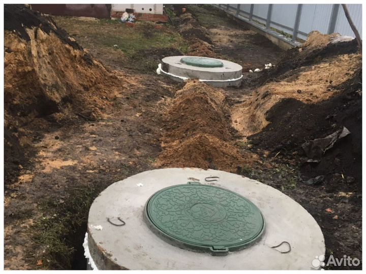 Септик под ключ из жби колец. / Водоснабжение