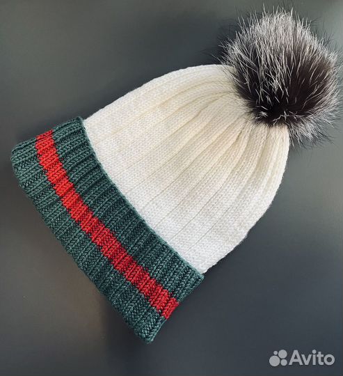 Женская шапка 100 шерсть весна/осень