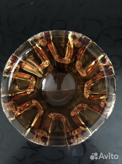 Пепельница Богемия и цветное стекло Чехословакия