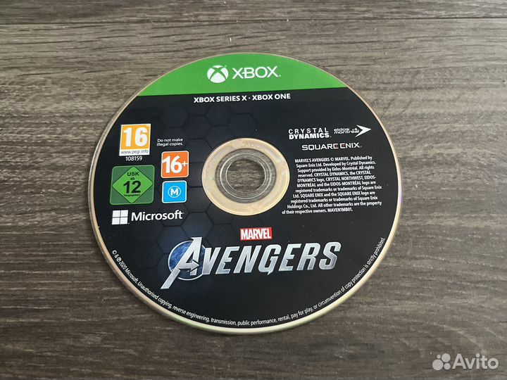 Диск Marvel avengers xbox