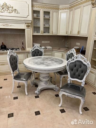 Стол Gold Стулья Шейх