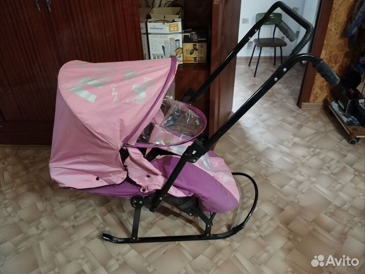 Детские санки коляска бу