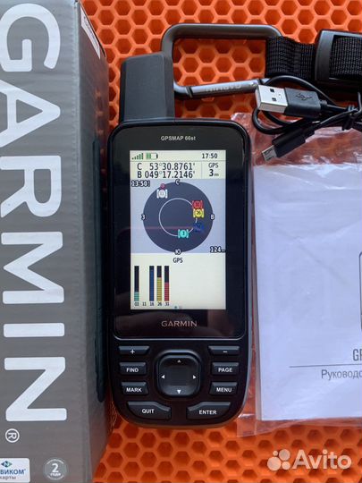 Навигатор Garmin GPSmap 66st (Полный комплект)