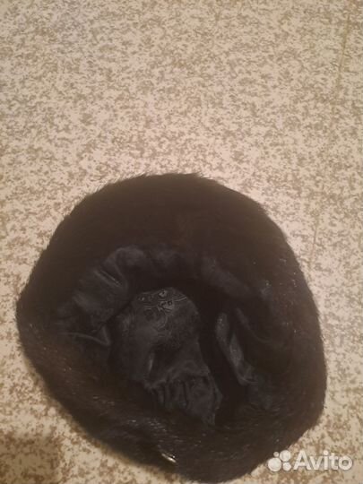 Норковая женская шапка (кепка)