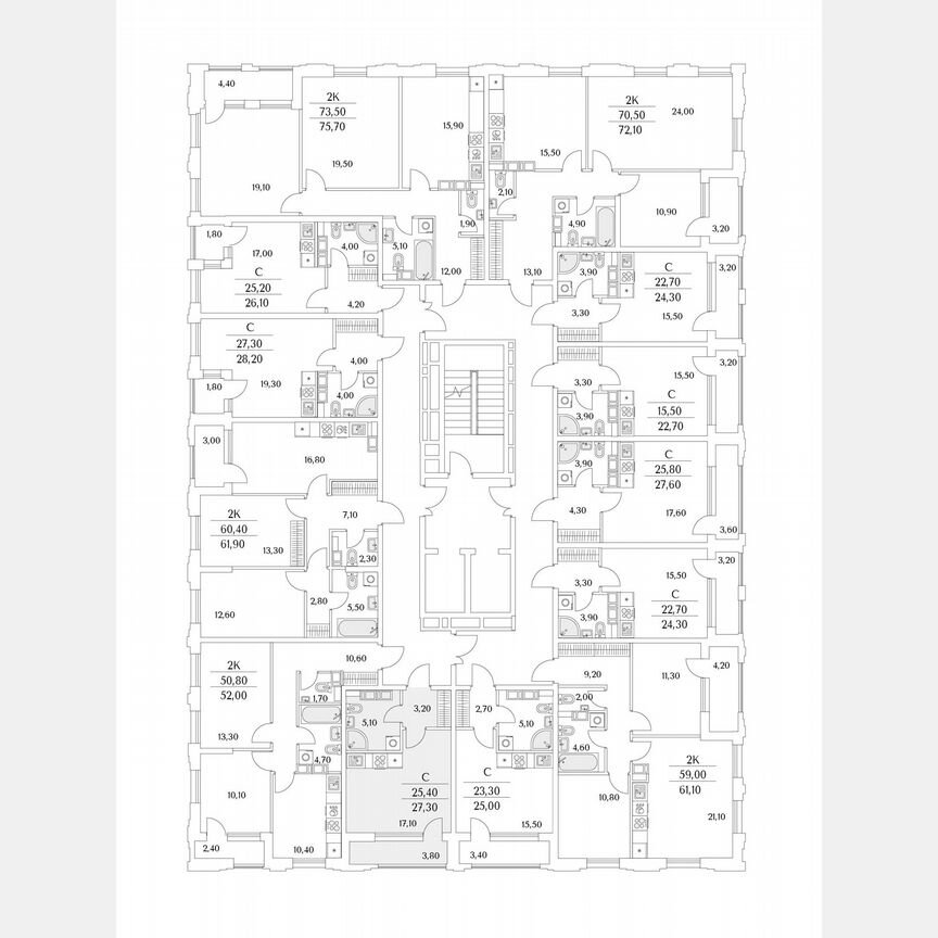 Квартира-студия, 33,2 м², 12/13 эт.