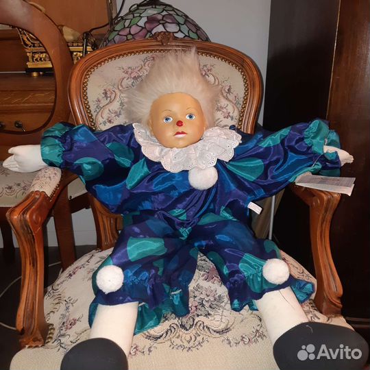Кукла клоун коллекционный