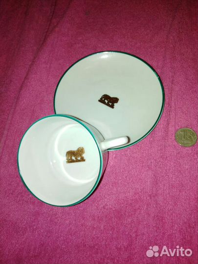 Кофейная пара чайная лфз фарфор СССР раритет ифз