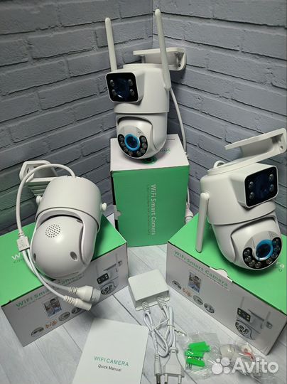 Камера видеонаблюдения с двумя объективами WiFi