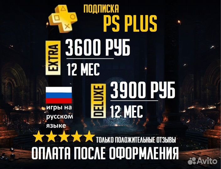 Ps plus Delux 12 месяцев PS997