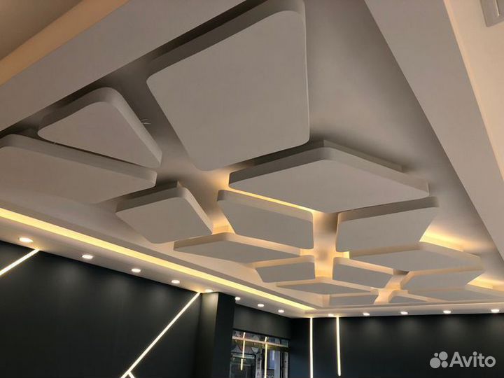 Конструкционные натяжные потолки