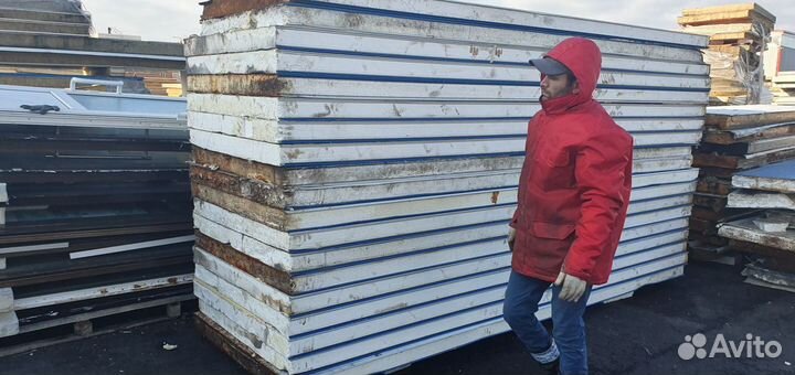 Сэндвич панель ппс 120мм бу