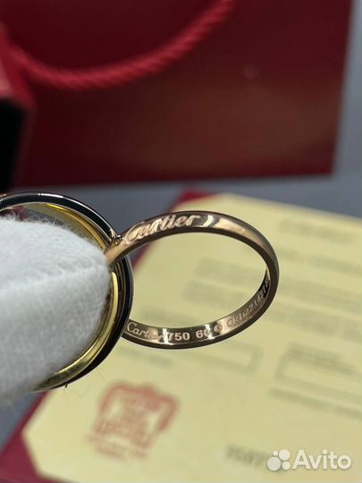 Cartier trinity кольцо премиальное качество
