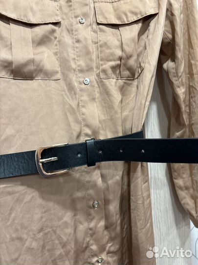 Атласное платье рубашка