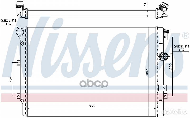 Радиатор системы охлаждения seat: alhambra (710