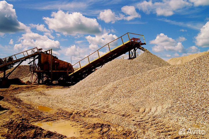 Песок, щебень