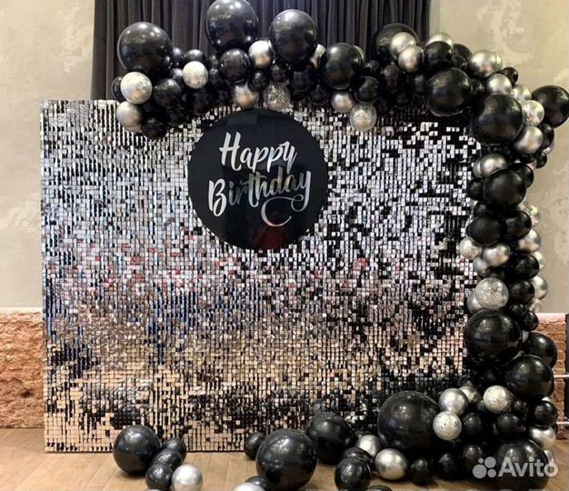 Фотозона из паеток