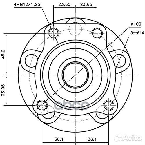 Подшипник ступицы Z89688R Zikmar