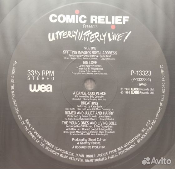 Comic Relief Presents Utterly Utterly Live 1986