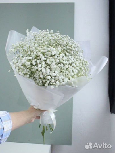 Гипсофила белая букет цветов