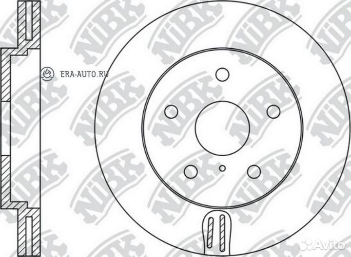 Nibk RN1423 Диск тормозной передний nissan murano