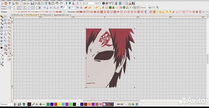 Дизайн вышивального эскиза. Одежда с эскизом