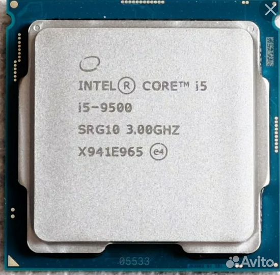 Процессор intel core i5 10400, i5 9500