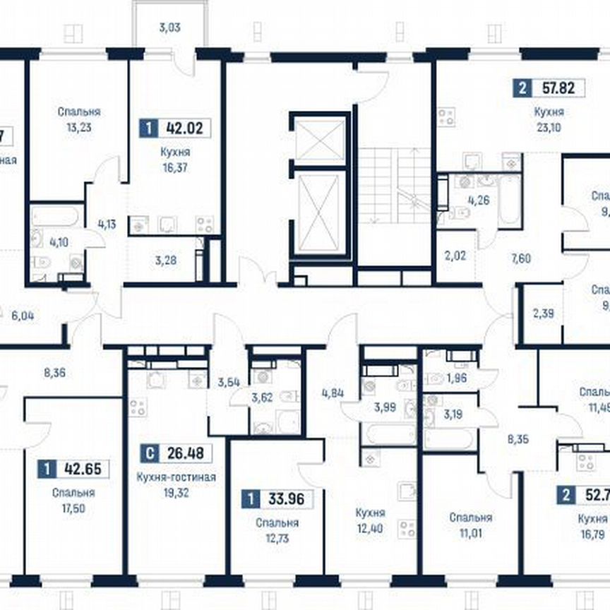 1-к. квартира, 42,7 м², 4/18 эт.