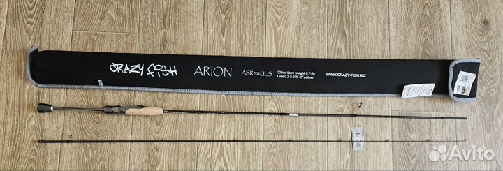 Спиннинг crazy fish arion 0,7-5гр asr702uls
