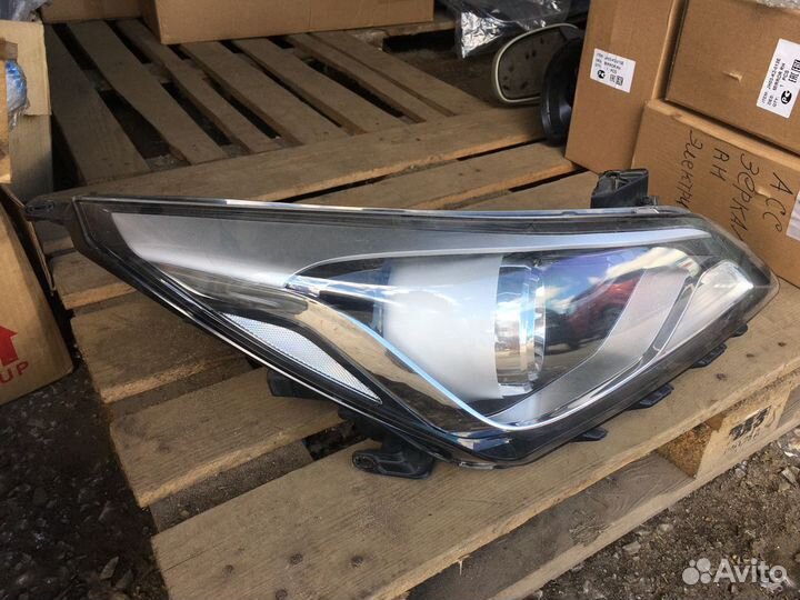 Фара правая линза Solaris рестайлинг 2014-2017