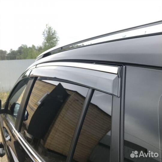 Дефлекторы окон хром Toyota RAV4 XA40 2013-2019г