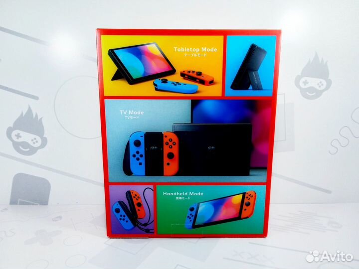 Nintendo Switch oled Красно-Синий Новый