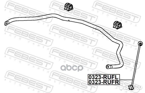 Тяга стабилизатора передняя правая 0323rufr Febest