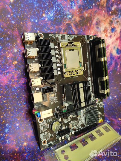 Комплект 1366 + Xeon X5650 + 2*4Gb DDR3