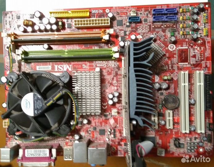 Мат. плата MSI P35 Neo с процессором, памятью 3Гб