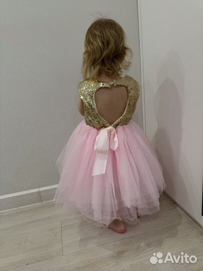 Детское нарядное платье 86