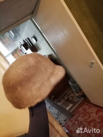 Норковая кепка женская