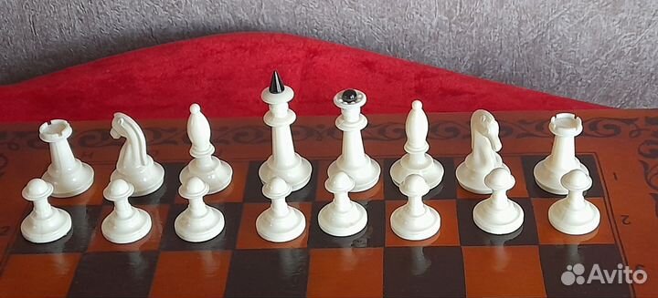 Шахматы карболитовые СССР 3 в 1