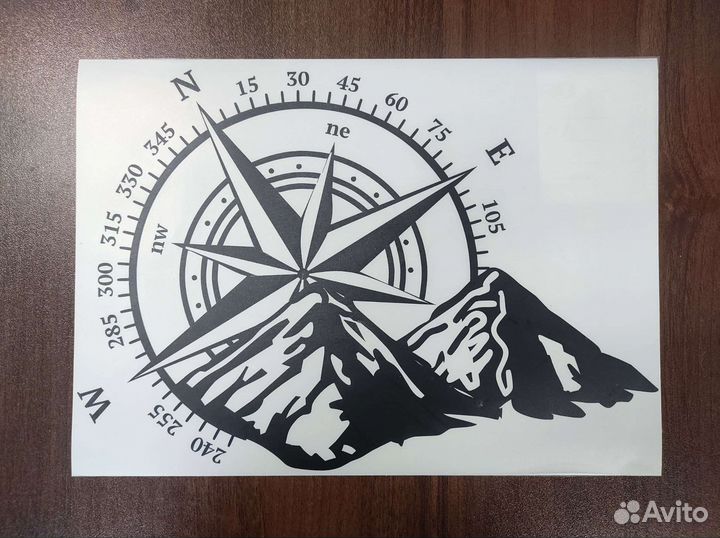 Наклейка на авто на заказ, плоттерная резка