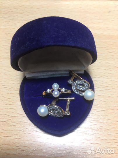 Кольцо,серёжки