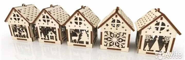 Домики новогодние