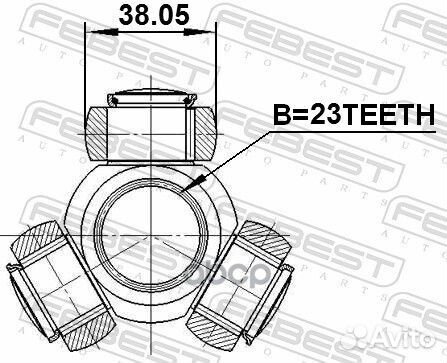 Трипод 0116SXM10 Febest