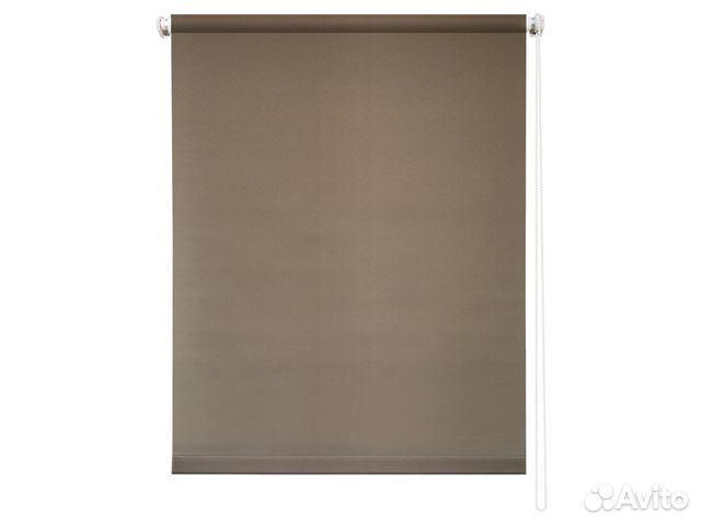 Штора рулонная Плайн 80х175см молочный шоколад, ар