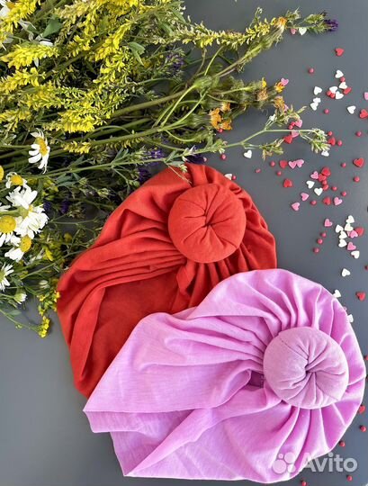 Шапка для девочки чалма