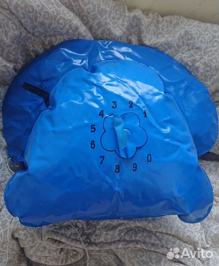 Игрушка телефон надувной синий винтаж СССР