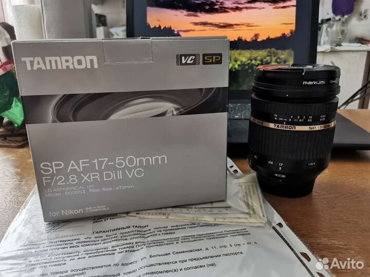 Объектив Tamron SP 17-50мм F/2.8 Di II VC XR Nikon