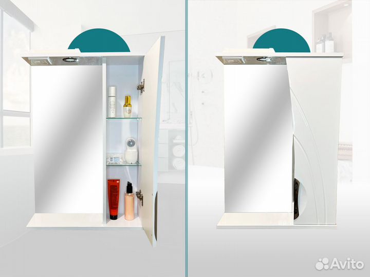 Зеркальный шкаф в ванну